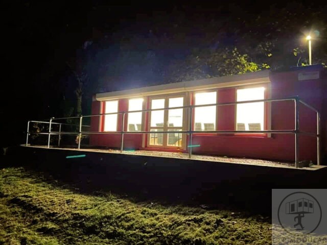 Wattstown Rugby Club Clubhouse - at night